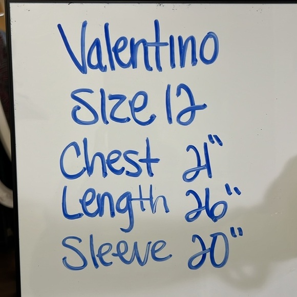 Valentino Black Wool Pull Over Beaded Accent Blouse Size 12 - Picture 9 of 14